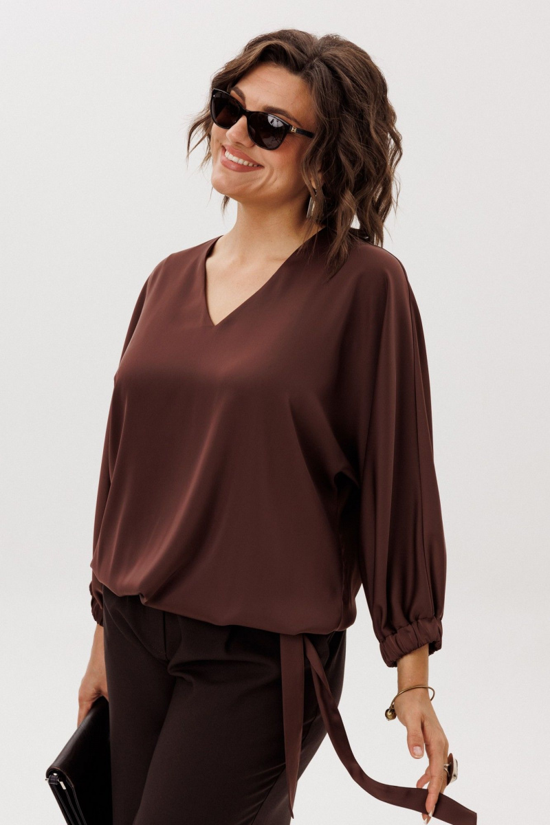 Блузы Anelli 1662 бельгийский_шоколад