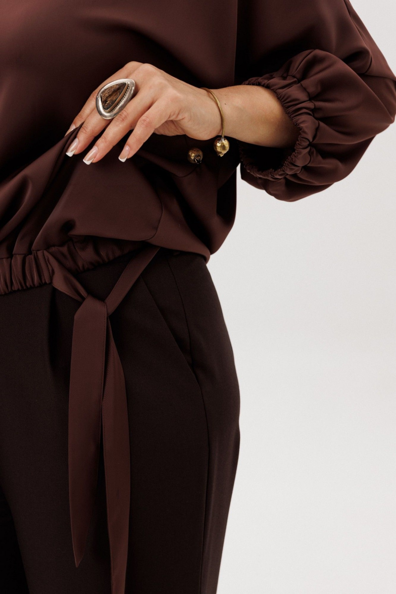 Блузы Anelli 1662 бельгийский_шоколад