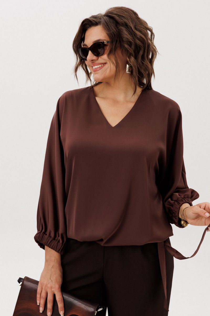 Блузы Anelli 1662 бельгийский_шоколад
