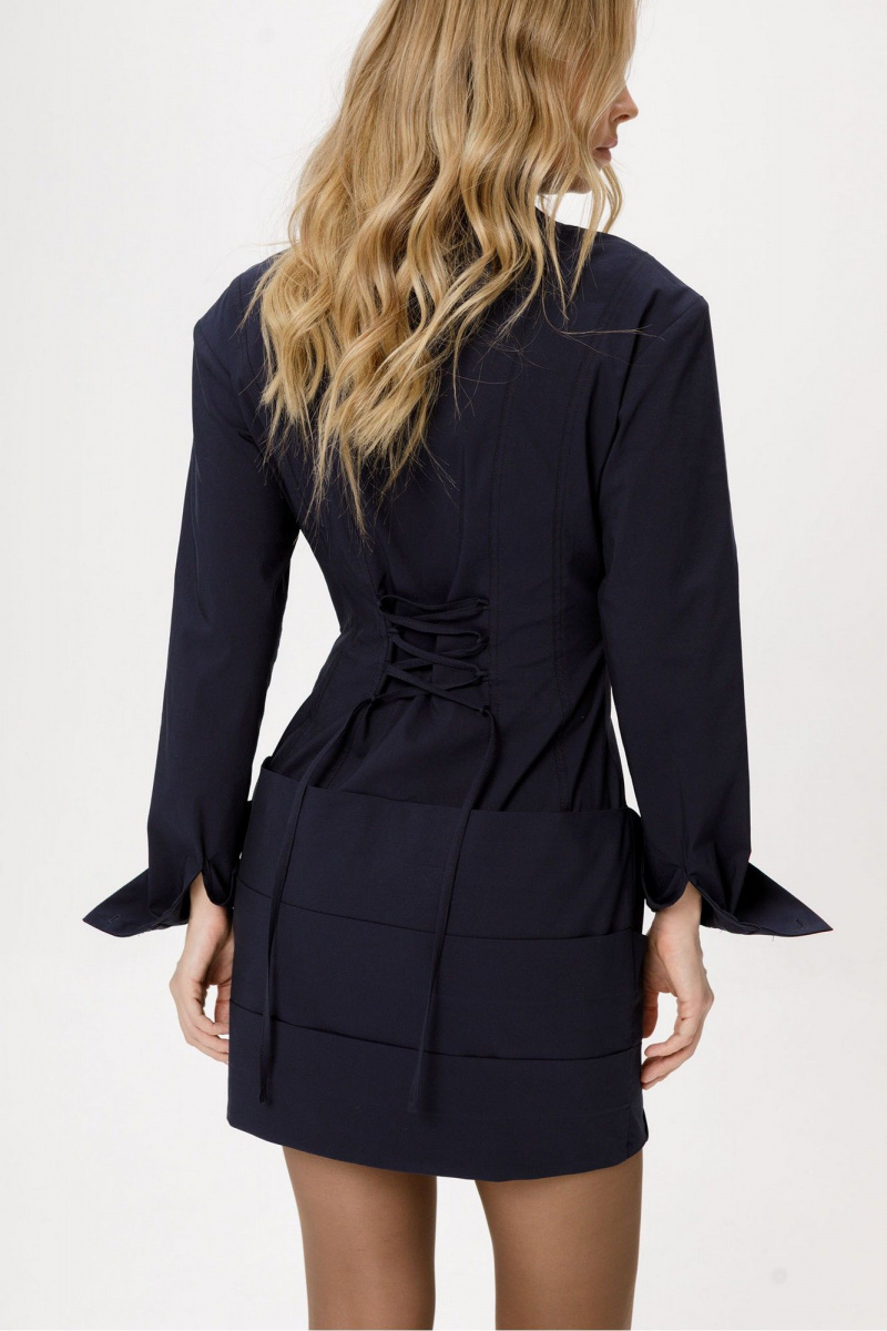 Платья PiRS 6404 темно-синий