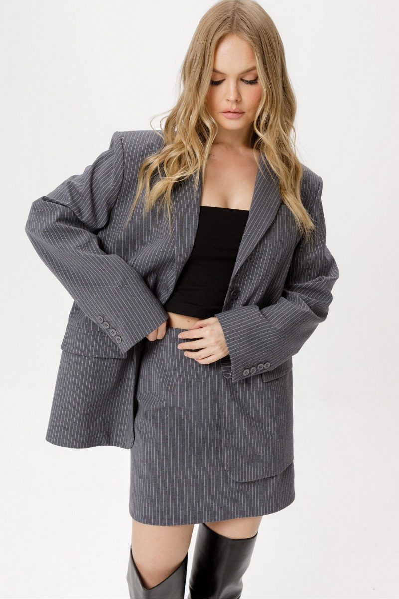 Юбки PiRS 6412 серый