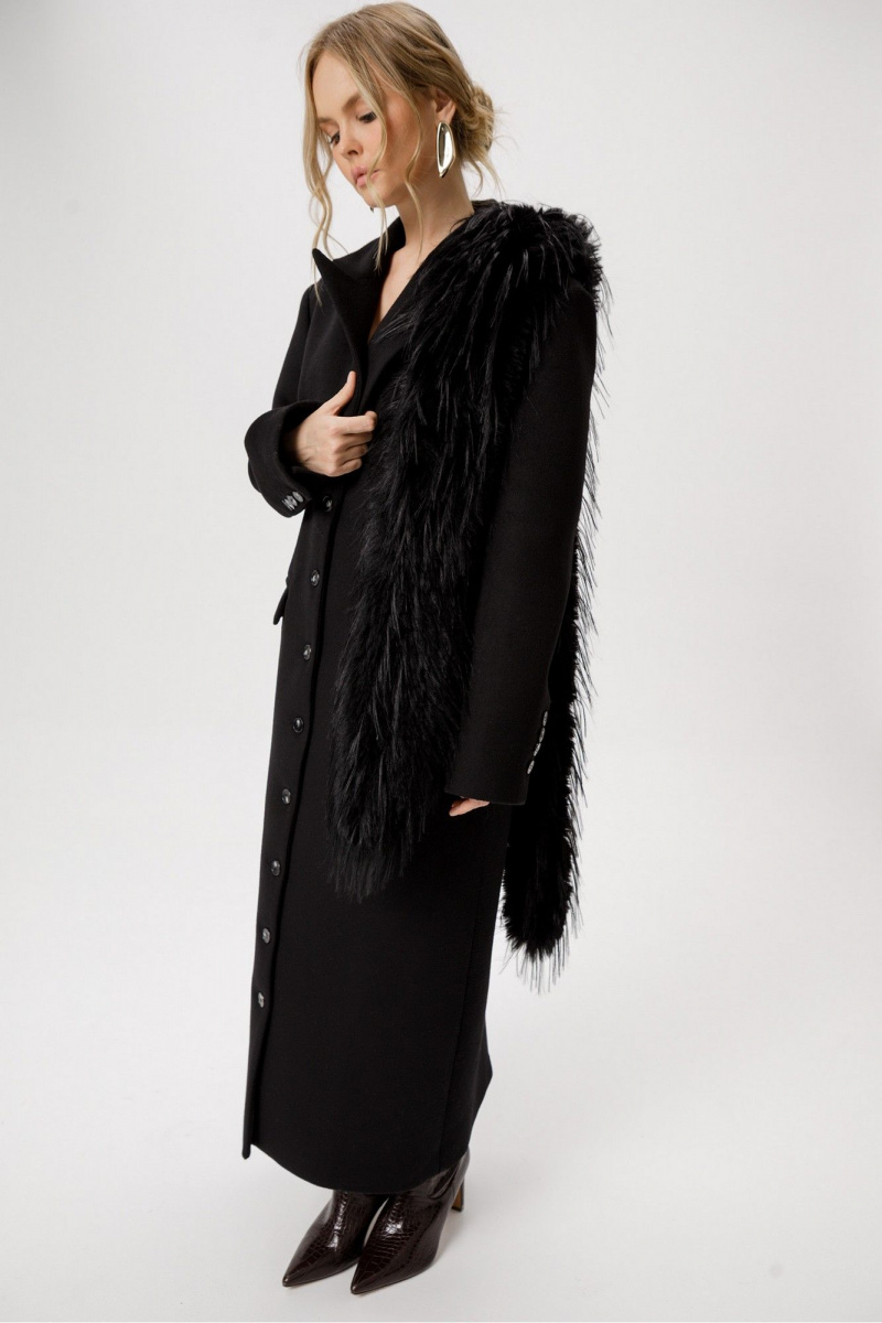 Женское пальто PiRS 6414 черный