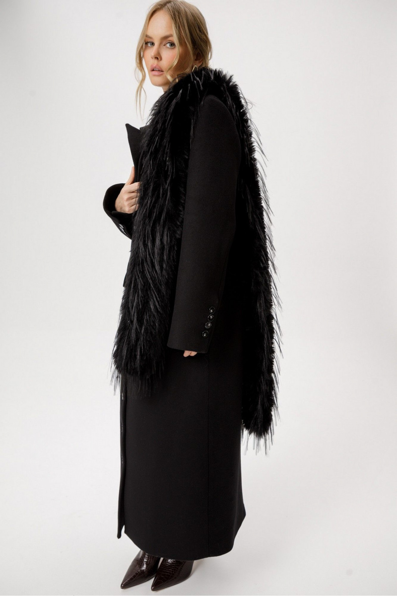 Женское пальто PiRS 6414 черный