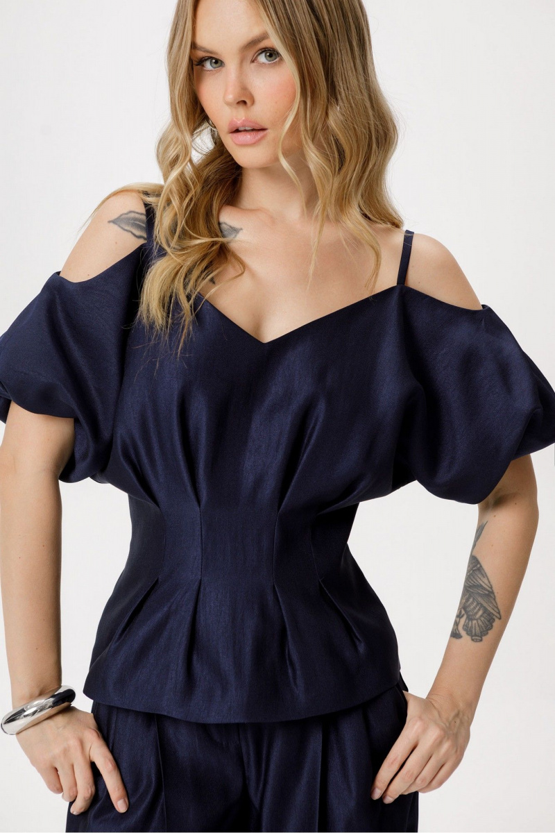 Брючный костюм PiRS 6417 темно-синий