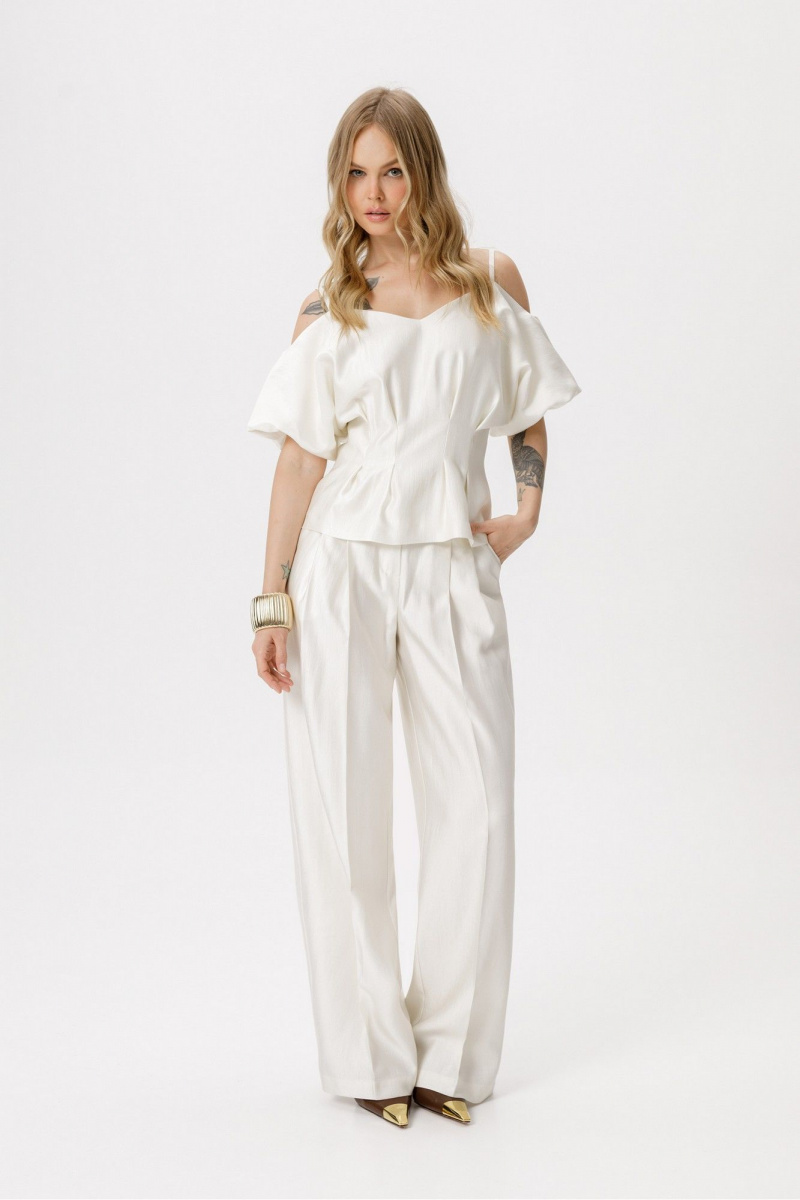 Блузы PiRS 6418 молочный