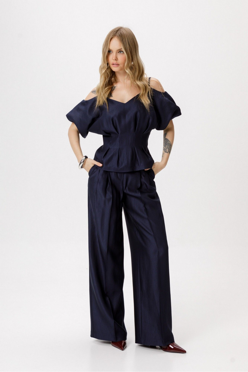 Блузы PiRS 6418 темно-синий