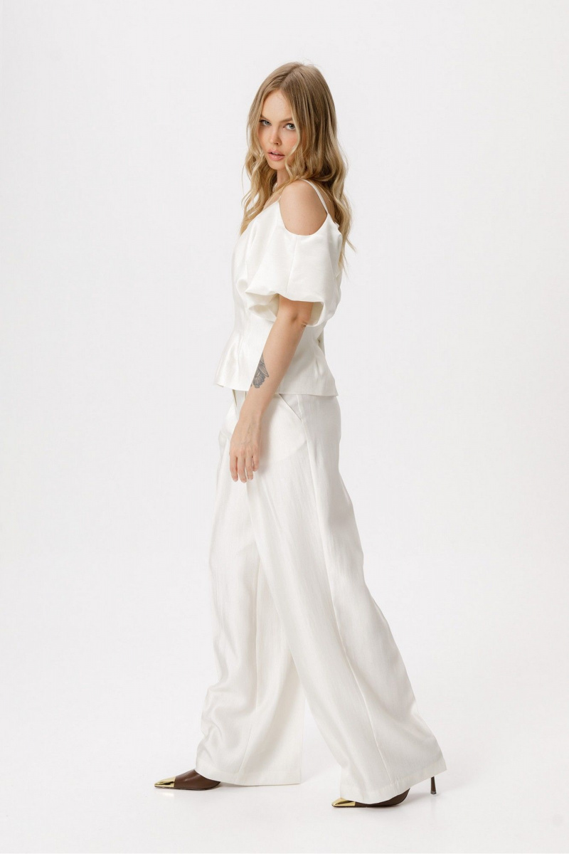 Брюки PiRS 6419 молочный