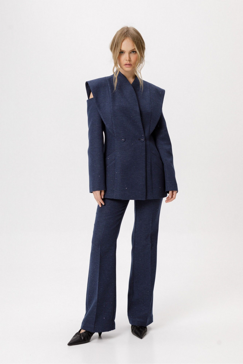 Брюки PiRS 6424 синий