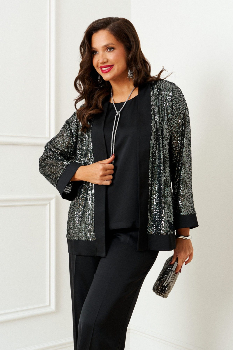 Брючный комплект Beautiful&Free 6406 черный