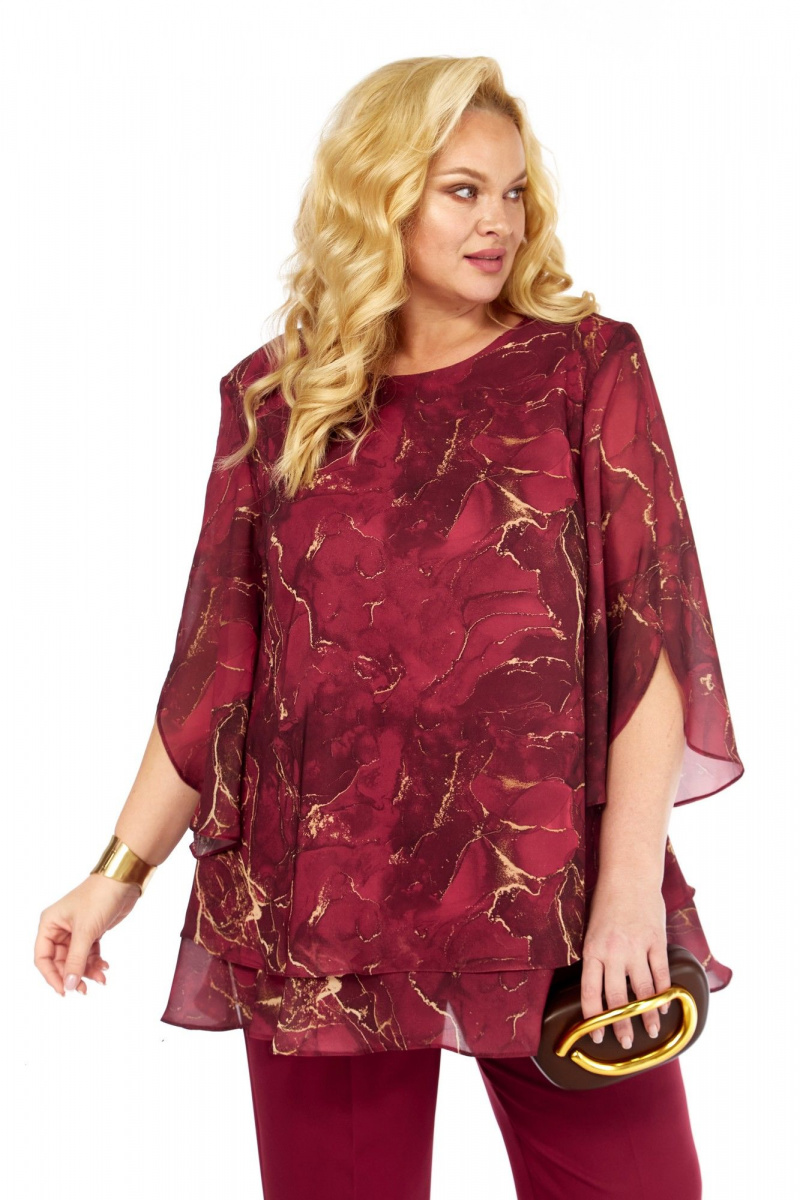 Блузы Элль-стиль 2213/10а винный