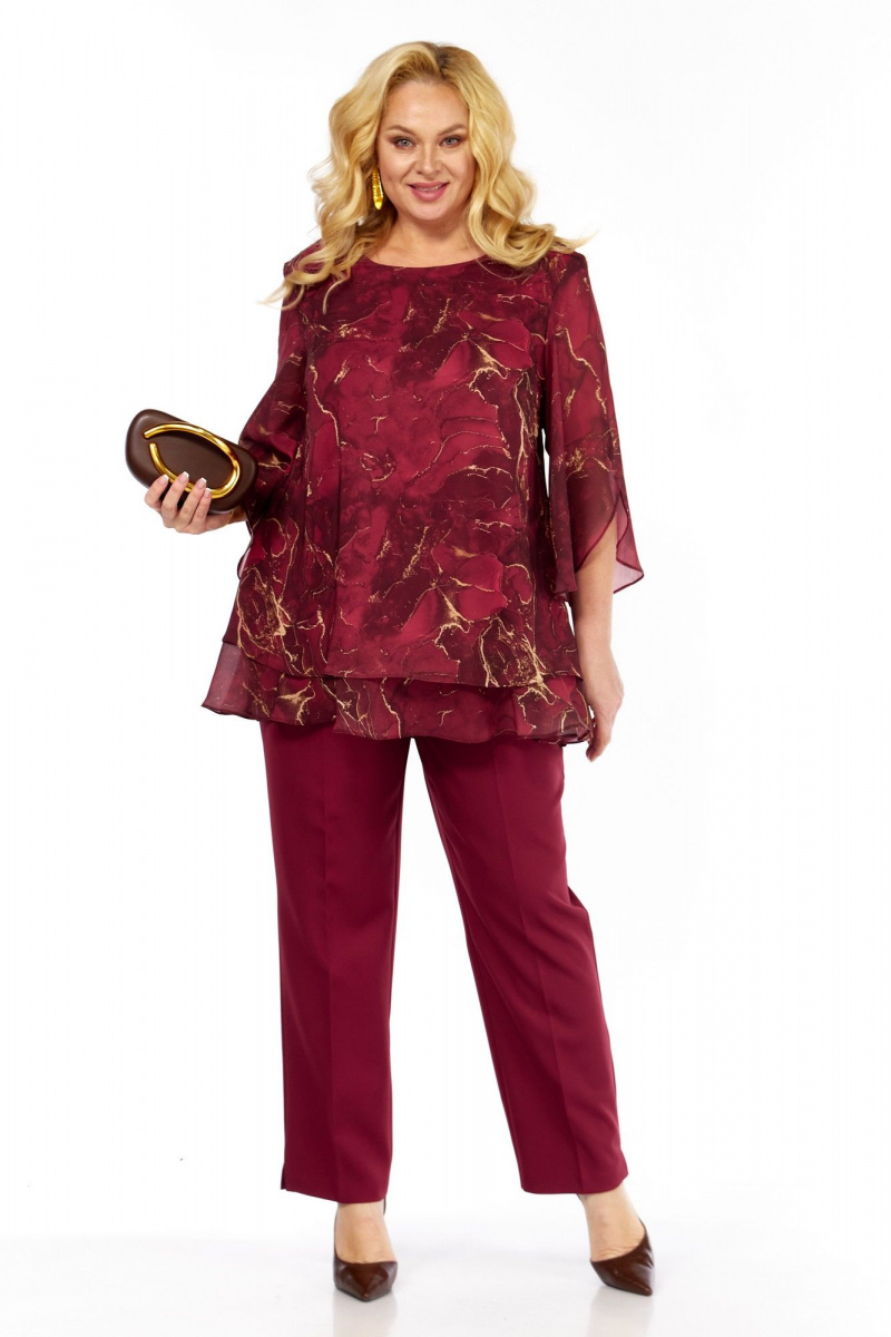 Блузы Элль-стиль 2213/10а винный