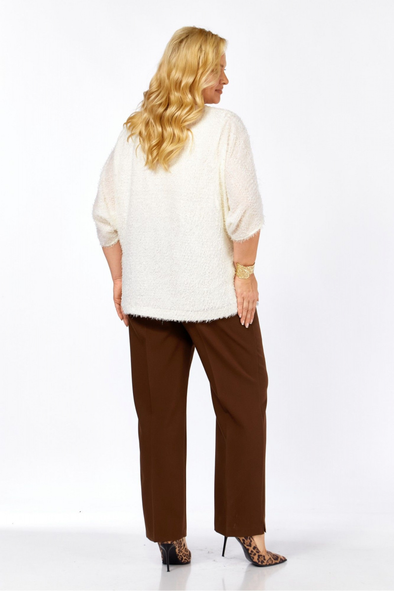 Брючный комплект Элль-стиль 2423 молоко_корица