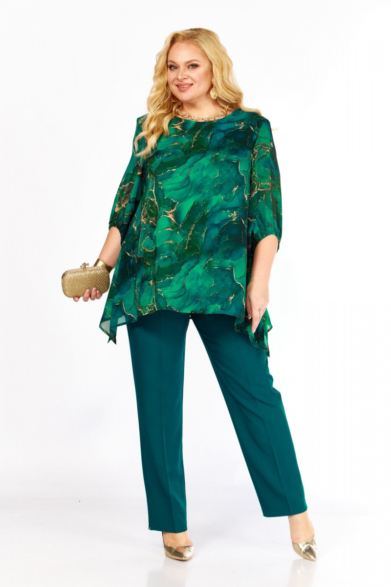 Брючный комплект Элль-стиль 2263/14 изумруд