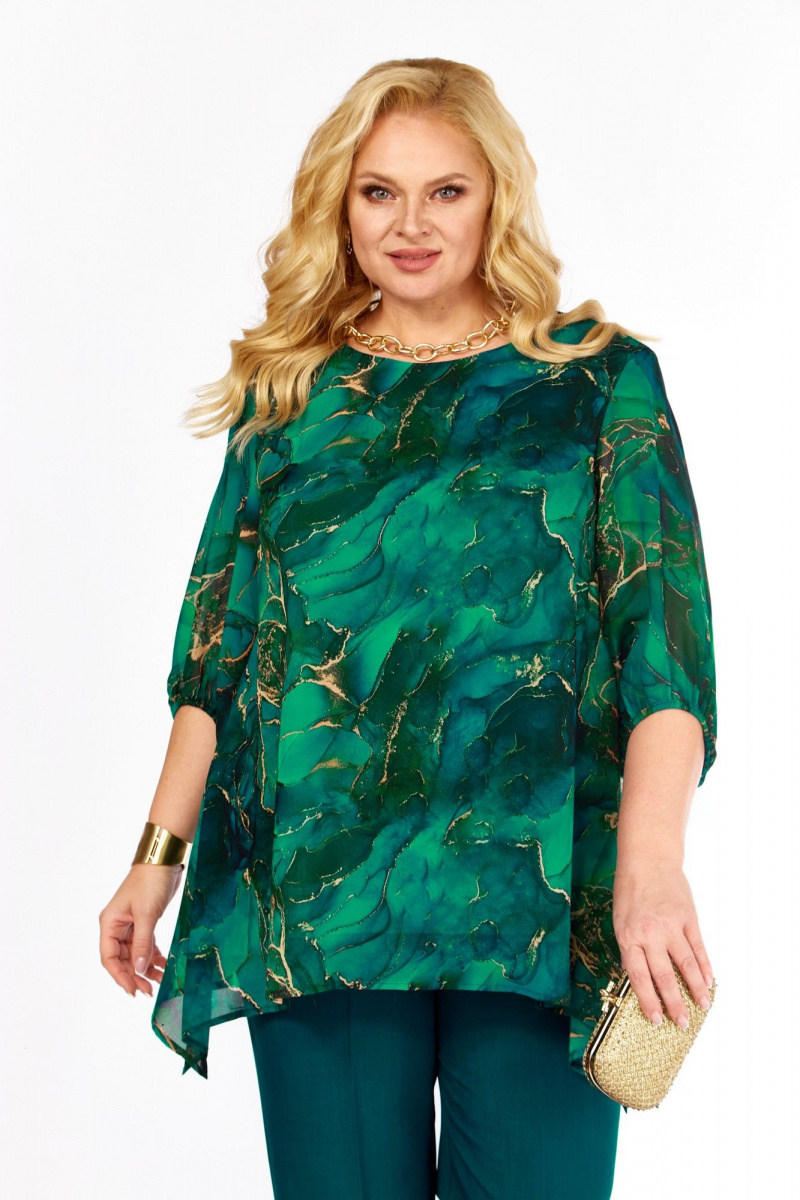 Блузы Элль-стиль 2263/14а изумруд