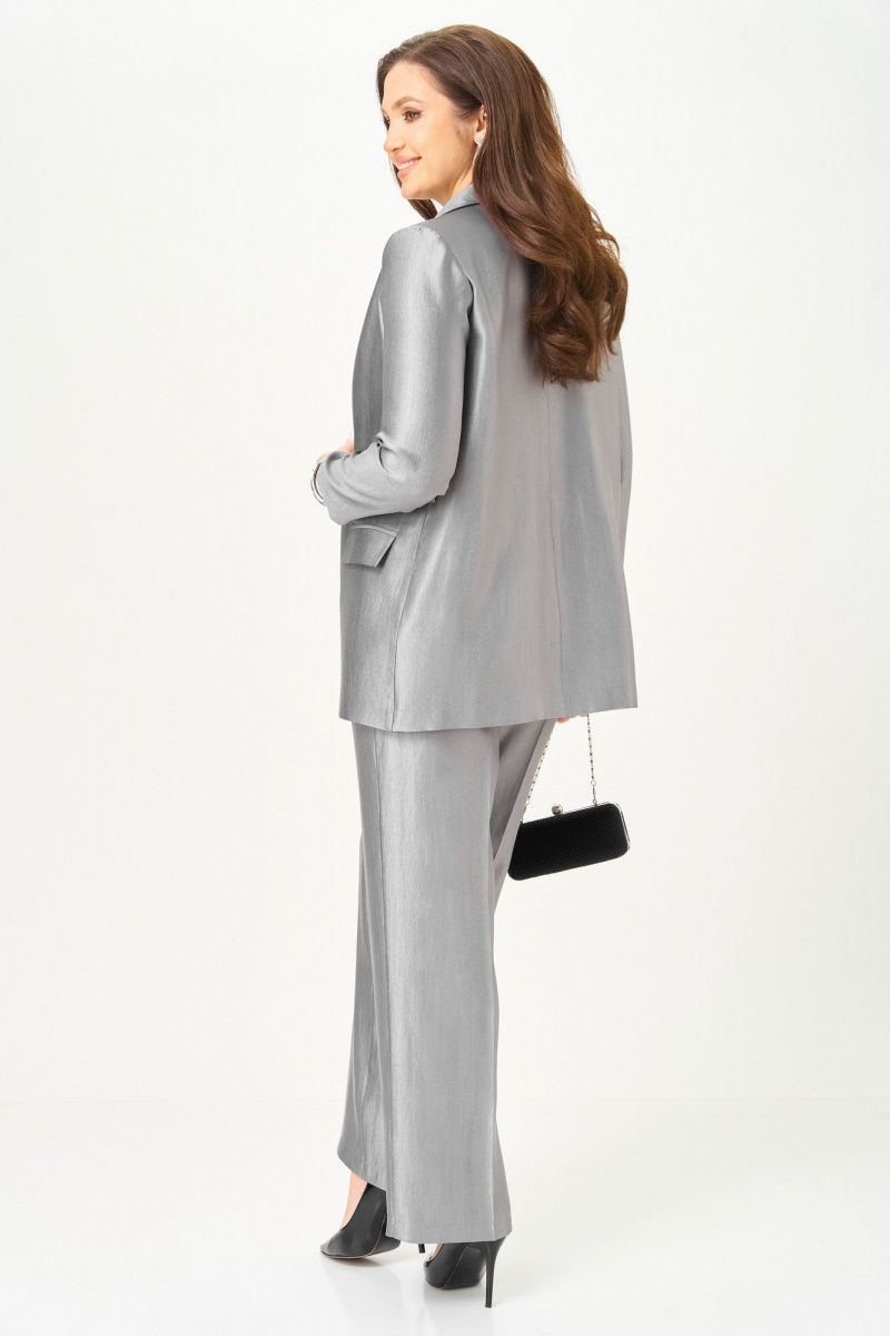 Брючный костюм БагираАнТа 1087 серый