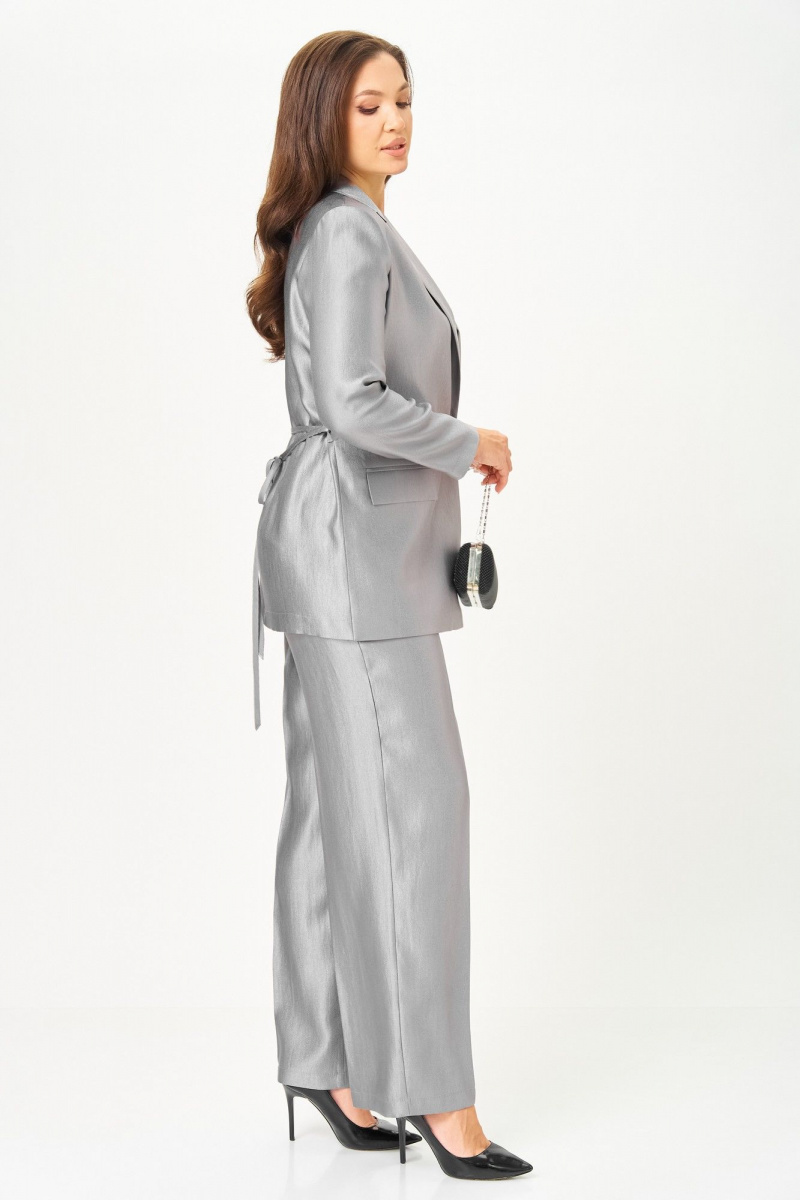 Брючный костюм БагираАнТа 1087 серый