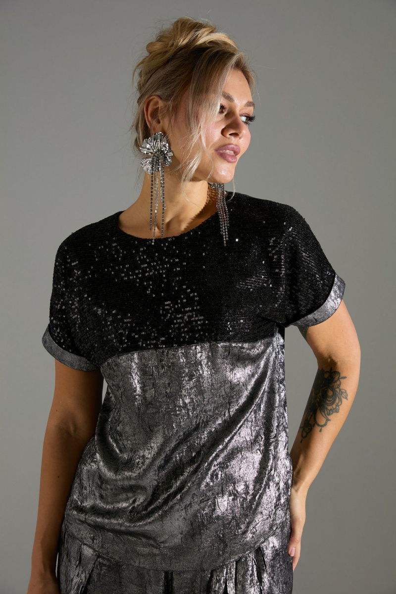 Брючный комплект LM К180143 серый_шиммер