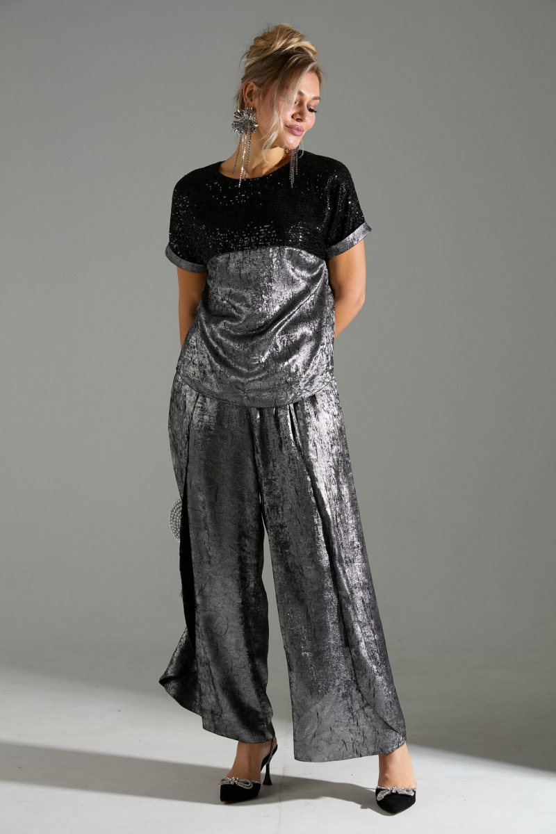 Брючный комплект LM К180143 серый_шиммер