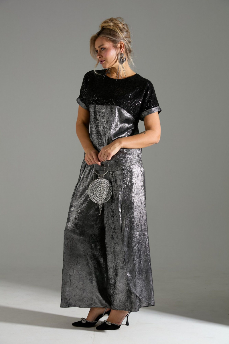 Брючный комплект LM К180143 серый_шиммер