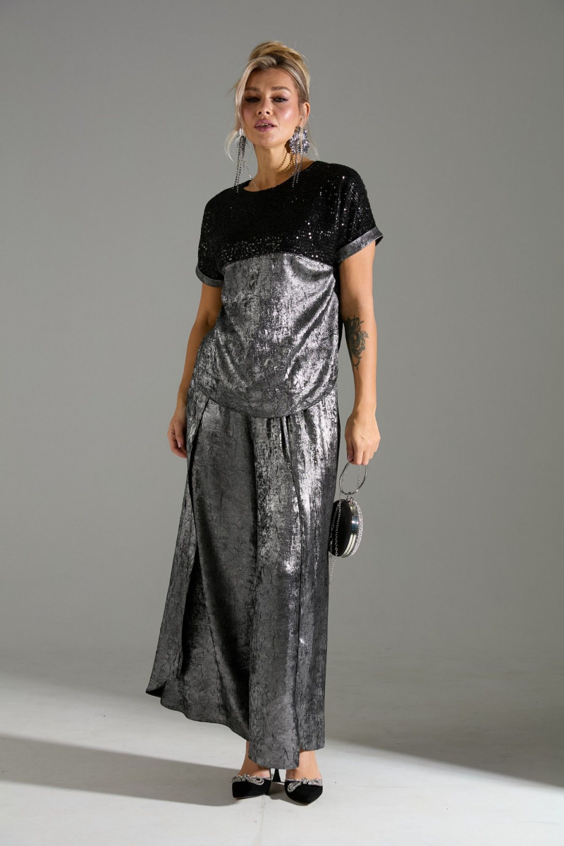 Брючный комплект LM К180143 серый_шиммер