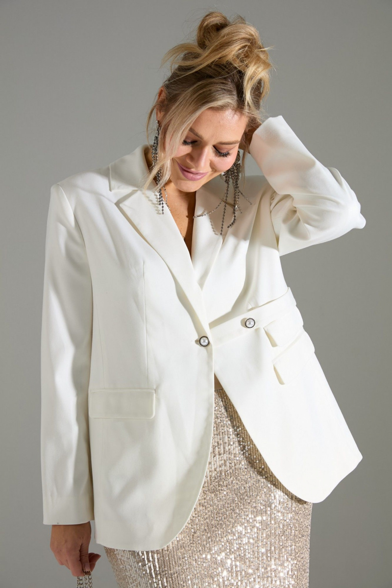 Юбочный костюм LM К4243 белое_золото