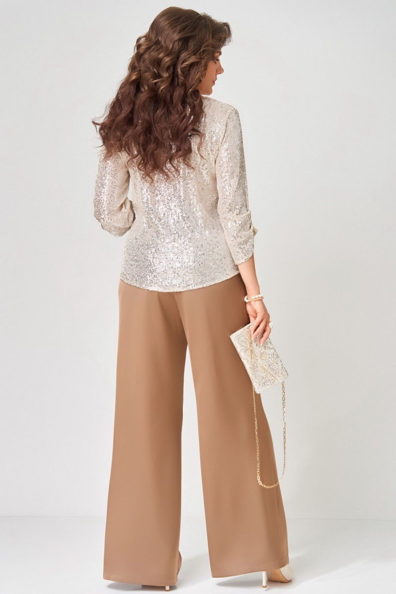Брючный комплект Fita 4152 золотисто-бежевый