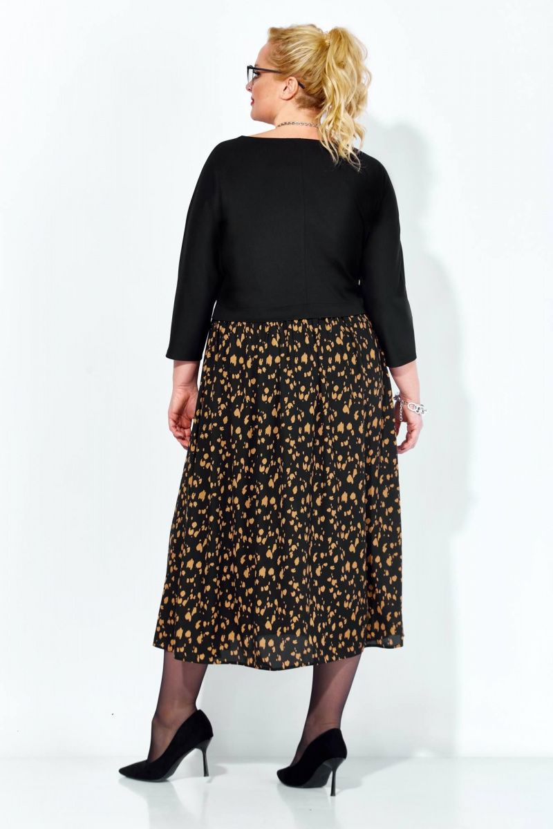 Платья Anastasia 1309 черный+принт