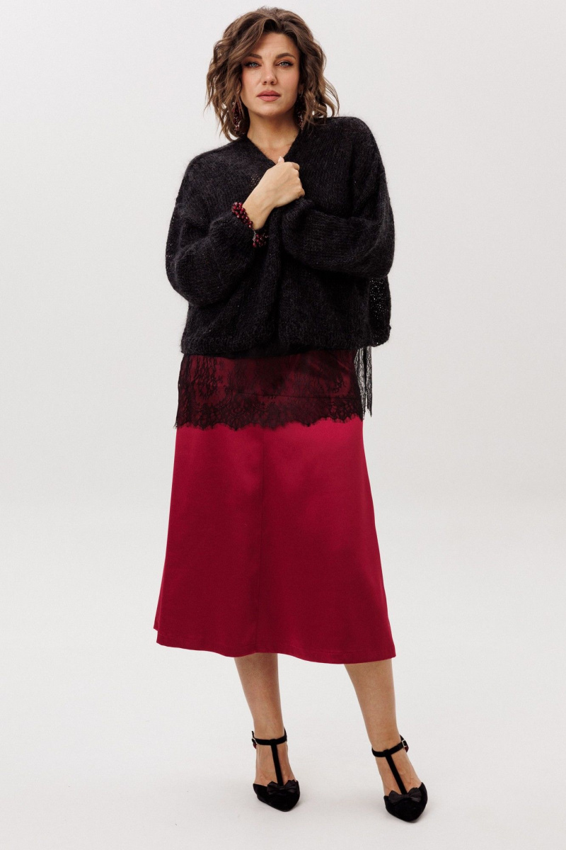 Юбки Anelli 1510 гранатовая_патока