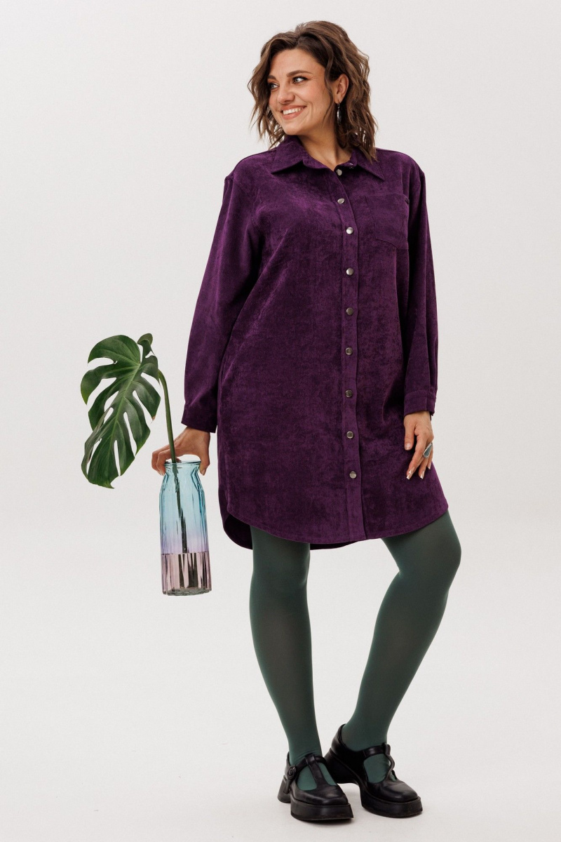 Платья Anelli 1771 сливовая_безмятежность