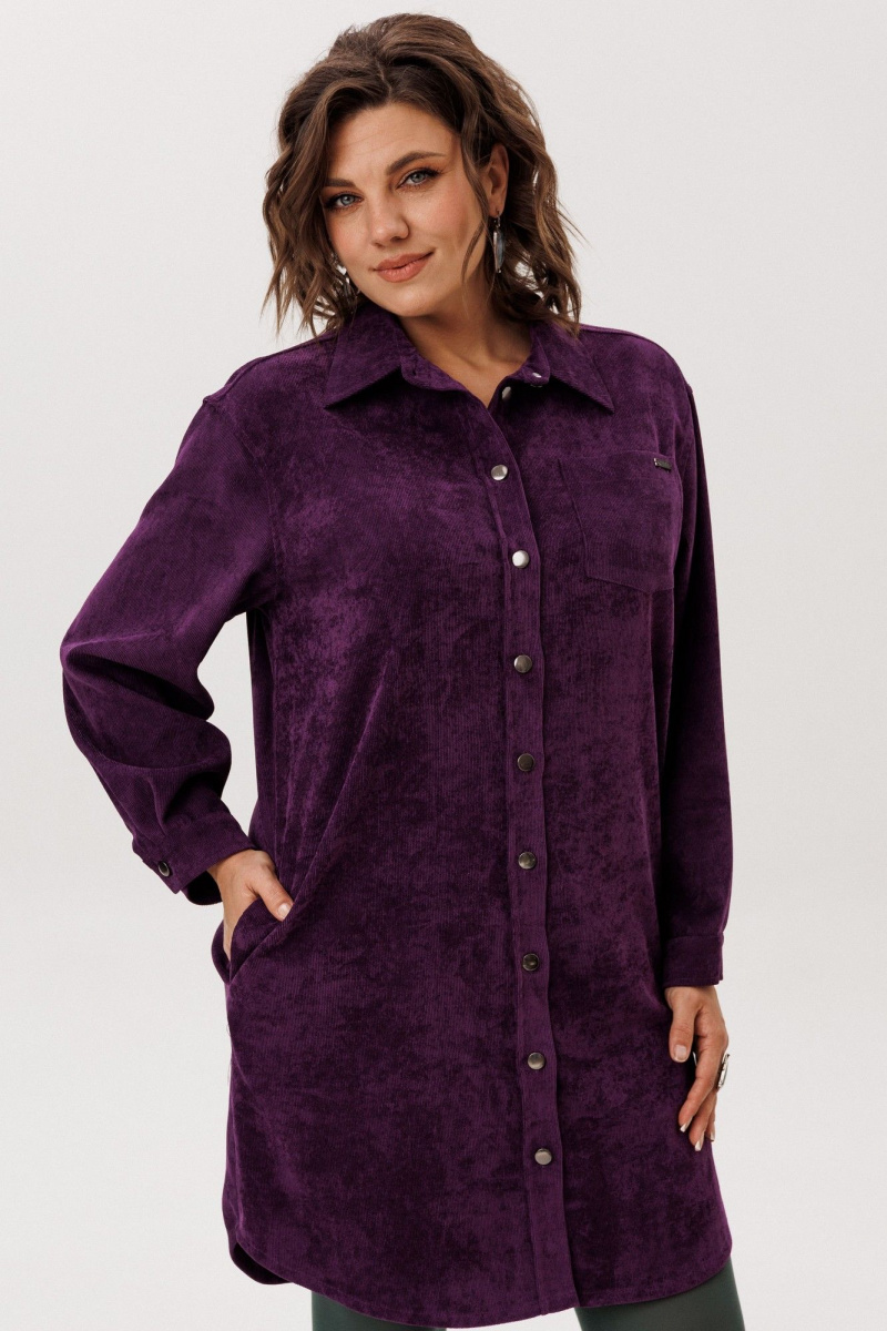 Платья Anelli 1771 сливовая_безмятежность