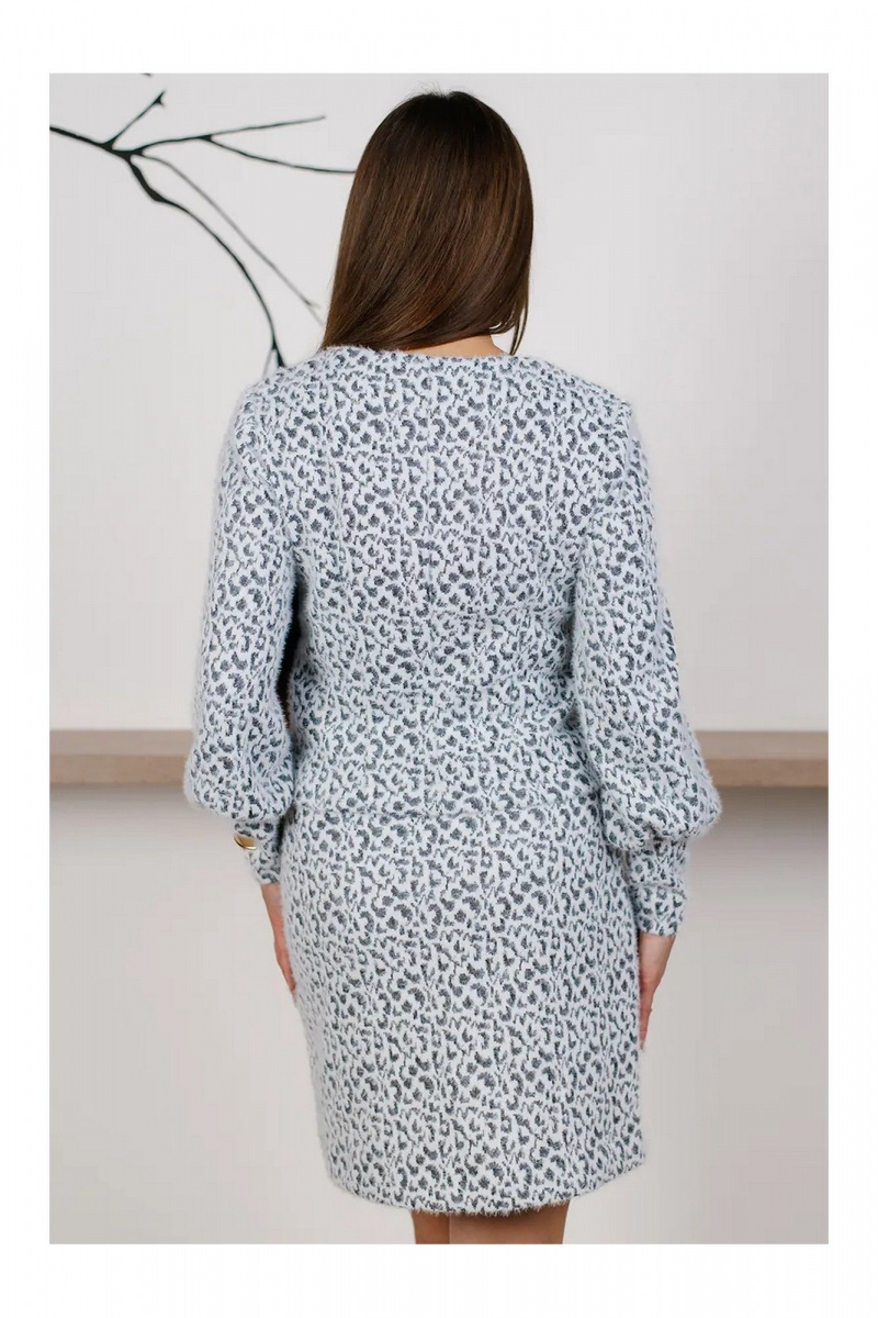 Юбочный костюм MONA STYLE FASHION&DESIGN 19089/лео_серый