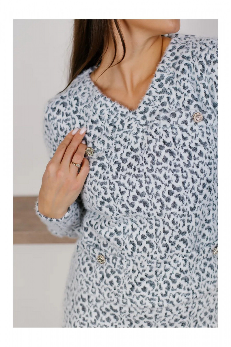 Юбочный костюм MONA STYLE FASHION&DESIGN 19089/лео_серый