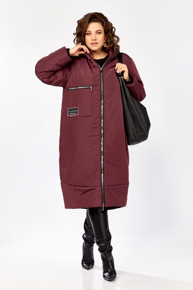 Женское пальто Lady Secret 5018/1 бордо_матовый