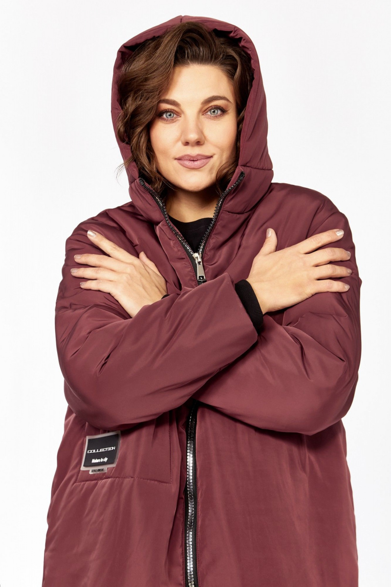 Женское пальто Lady Secret 5018/1 бордо_матовый