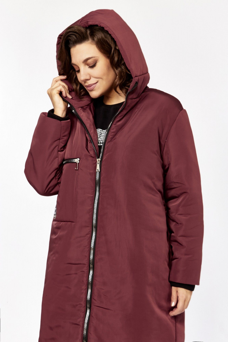 Женское пальто Lady Secret 5018/1 бордо_матовый