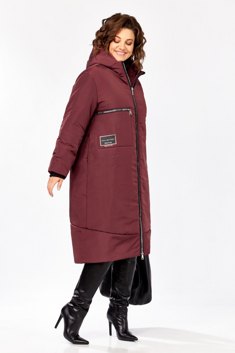 Женское пальто Lady Secret 5018/1 бордо_матовый