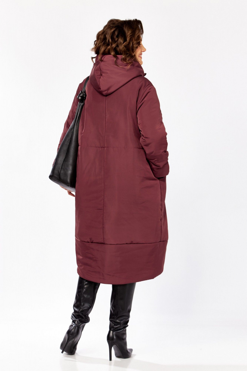 Женское пальто Lady Secret 5018/1 бордо_матовый
