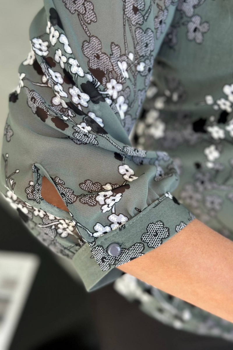 Блузы LindaLux 217 серая_ветка