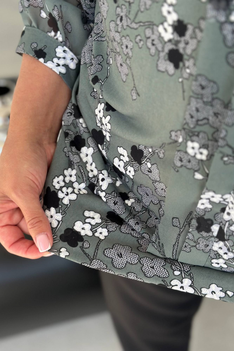 Блузы LindaLux 217 серая_ветка