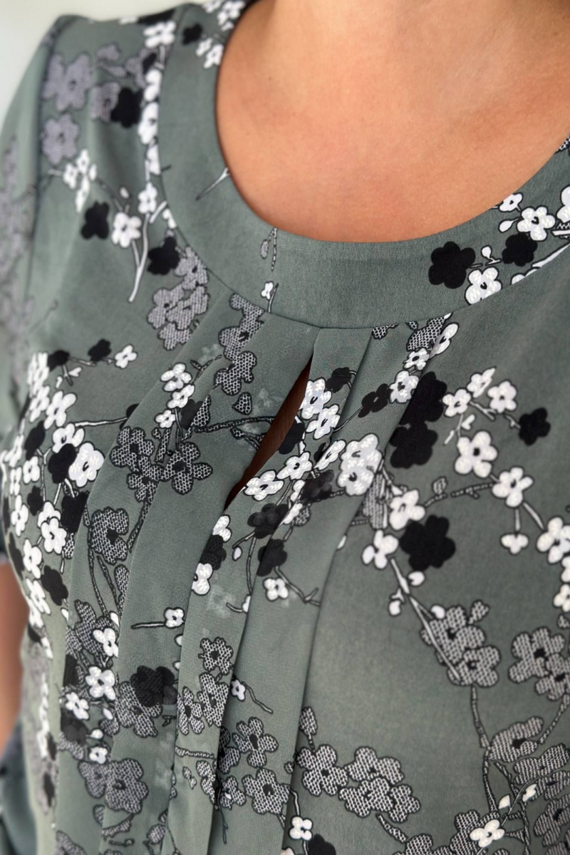 Блузы LindaLux 217 серая_ветка