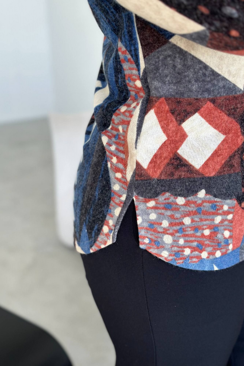 Джемперы LindaLux 1-585 краснаягео