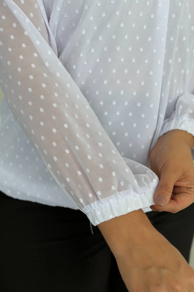 Блузы LindaLux 1-594 белая(пуговки)