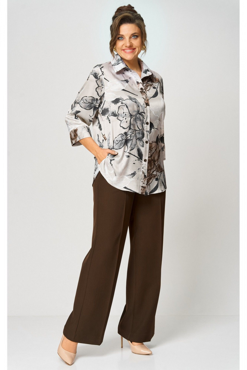 Брюки БелЭльСтиль 601-2_88_22 коричневый