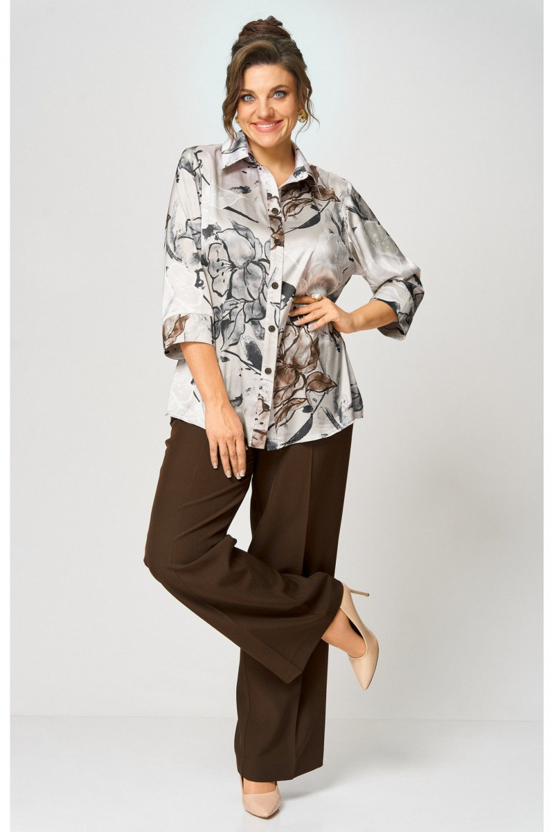 Брюки БелЭльСтиль 601-2_88_22 коричневый