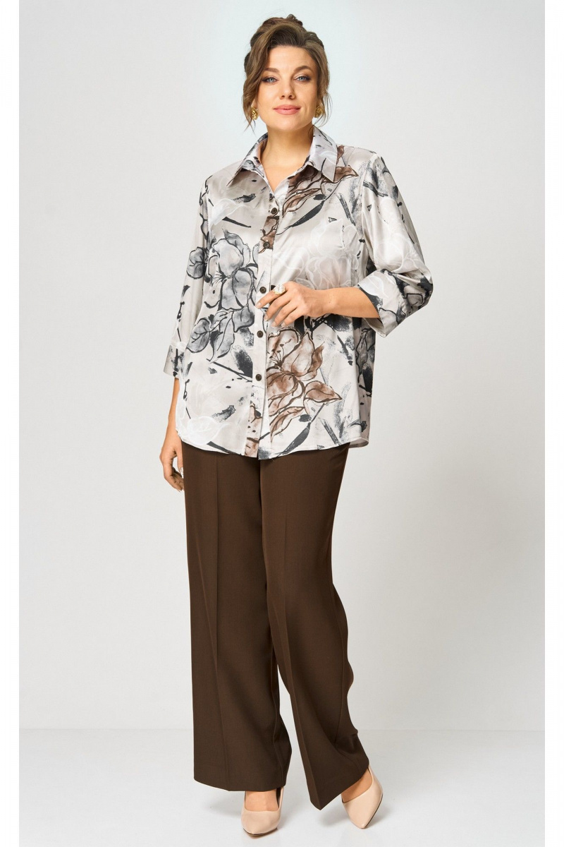 Брюки БелЭльСтиль 601-2_88_22 коричневый