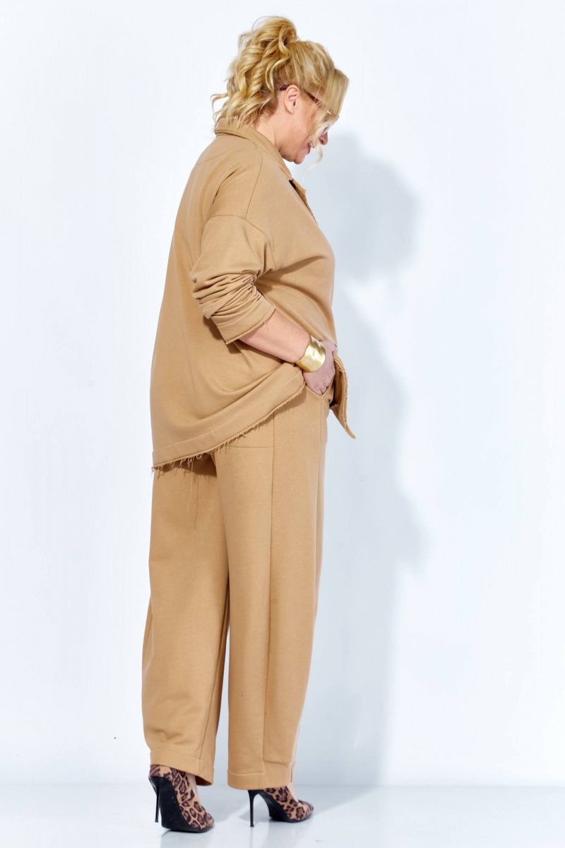 Брючный костюм Anastasia 1299 капучино