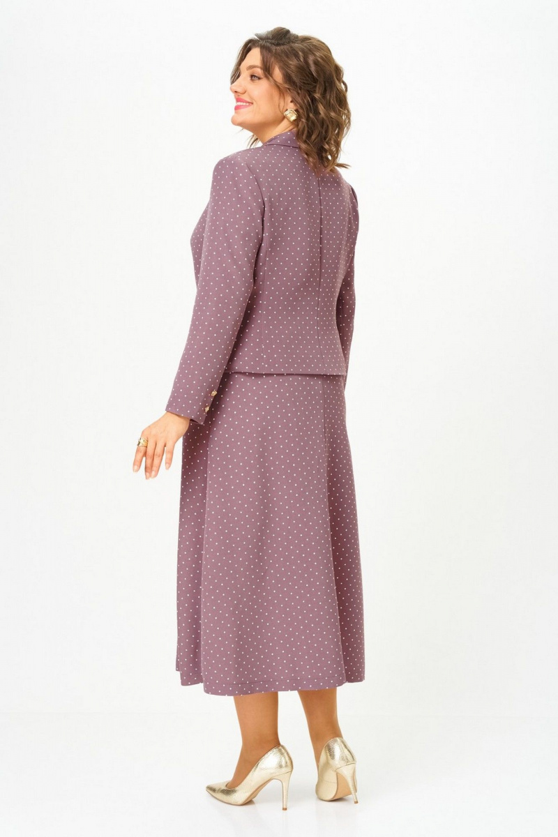 Юбочный костюм Svetlana-Style 2140 какао_горох