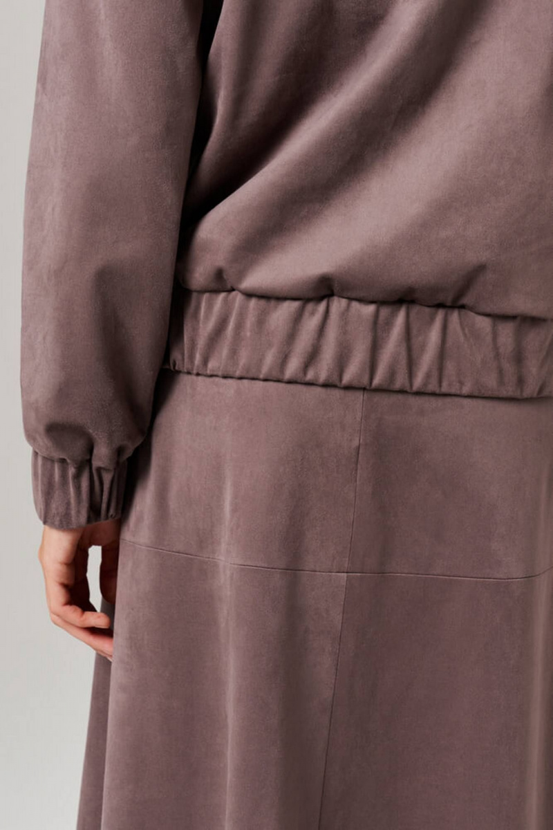 Блузы Nelva 1906 серо-розовый