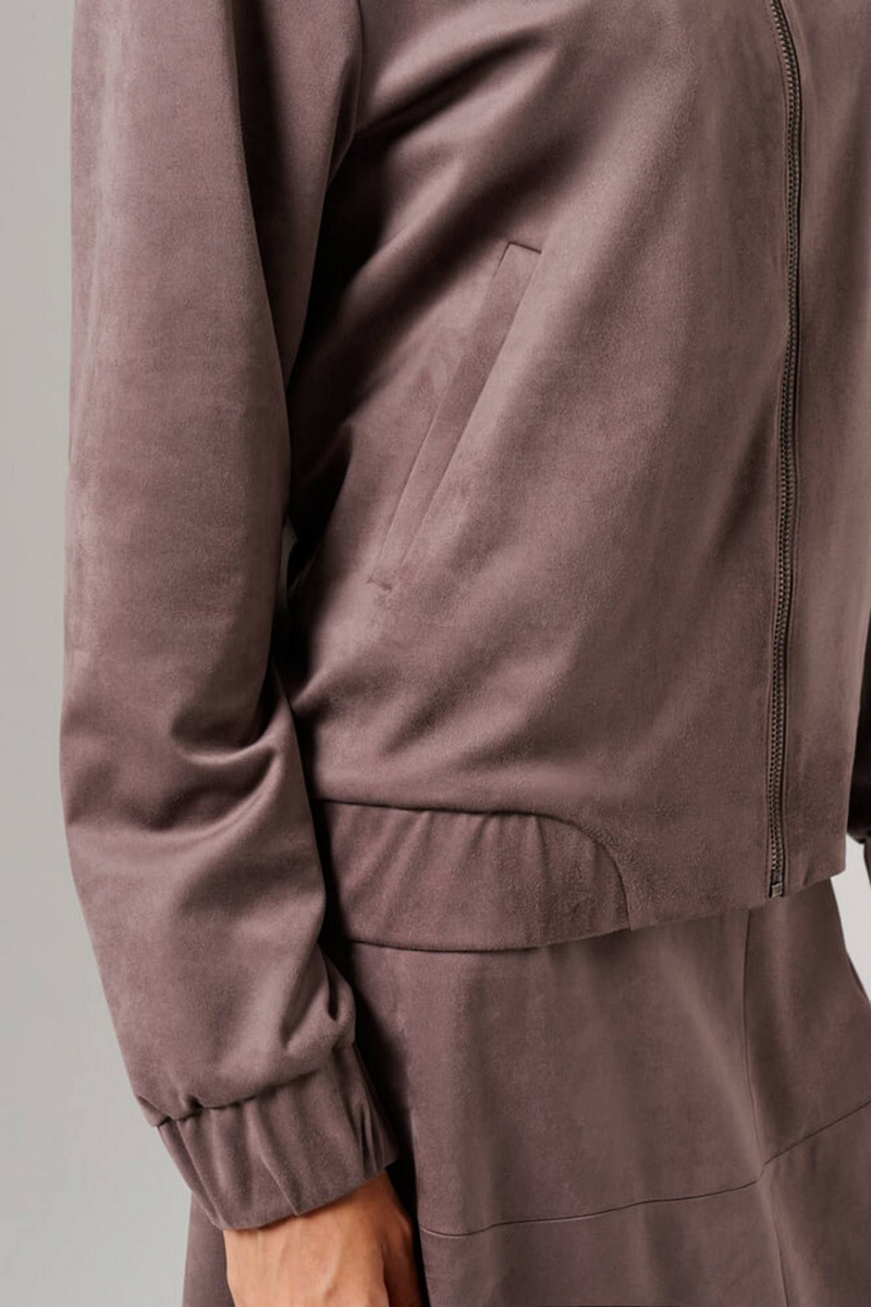 Блузы Nelva 1906 серо-розовый