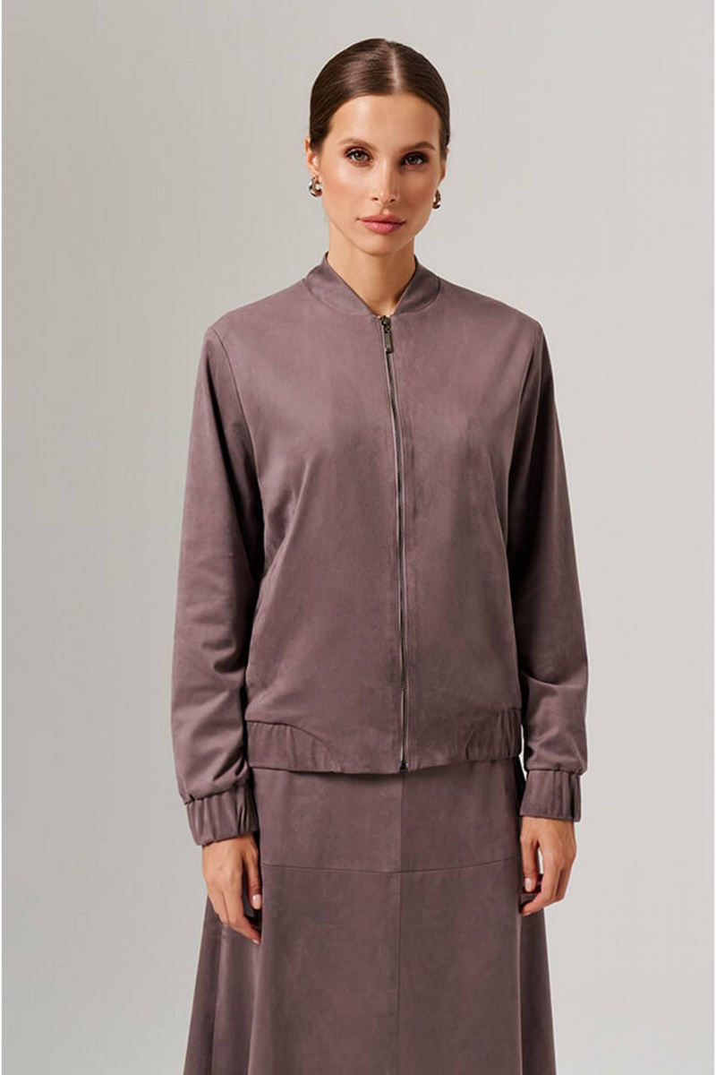 Блузы Nelva 1906 серо-розовый